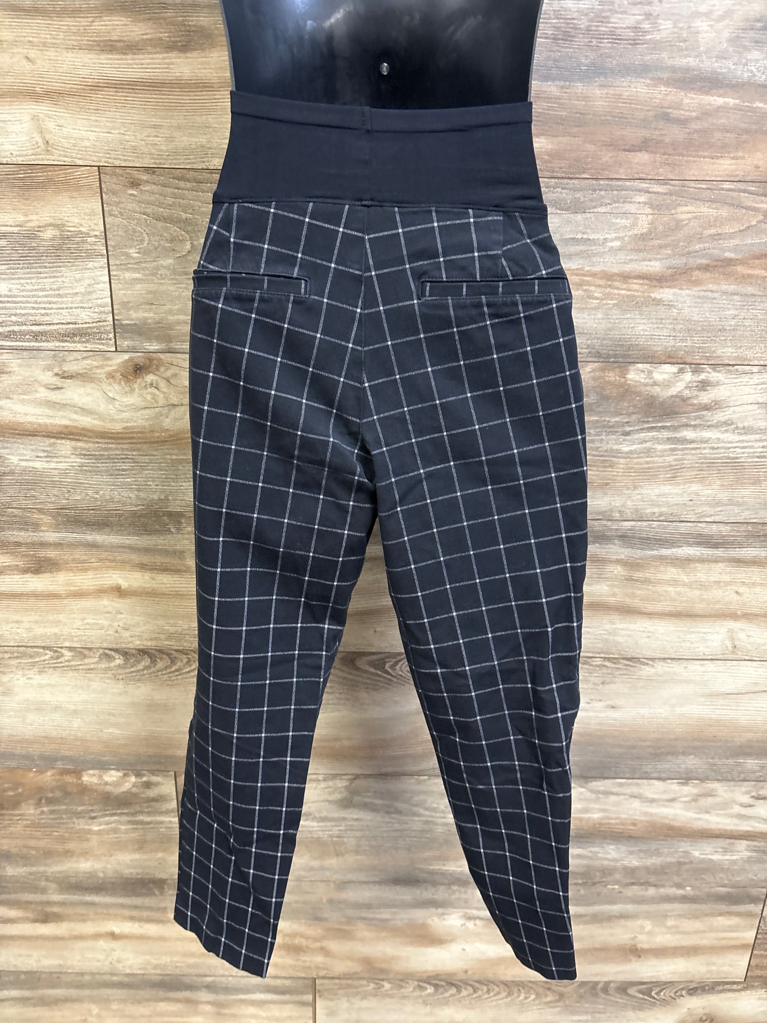 Old Navy Maternity Pixie Full Panel Patterned Pants Black sz Small