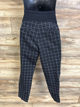 Old Navy Maternity Pixie Full Panel Patterned Pants Black sz Small