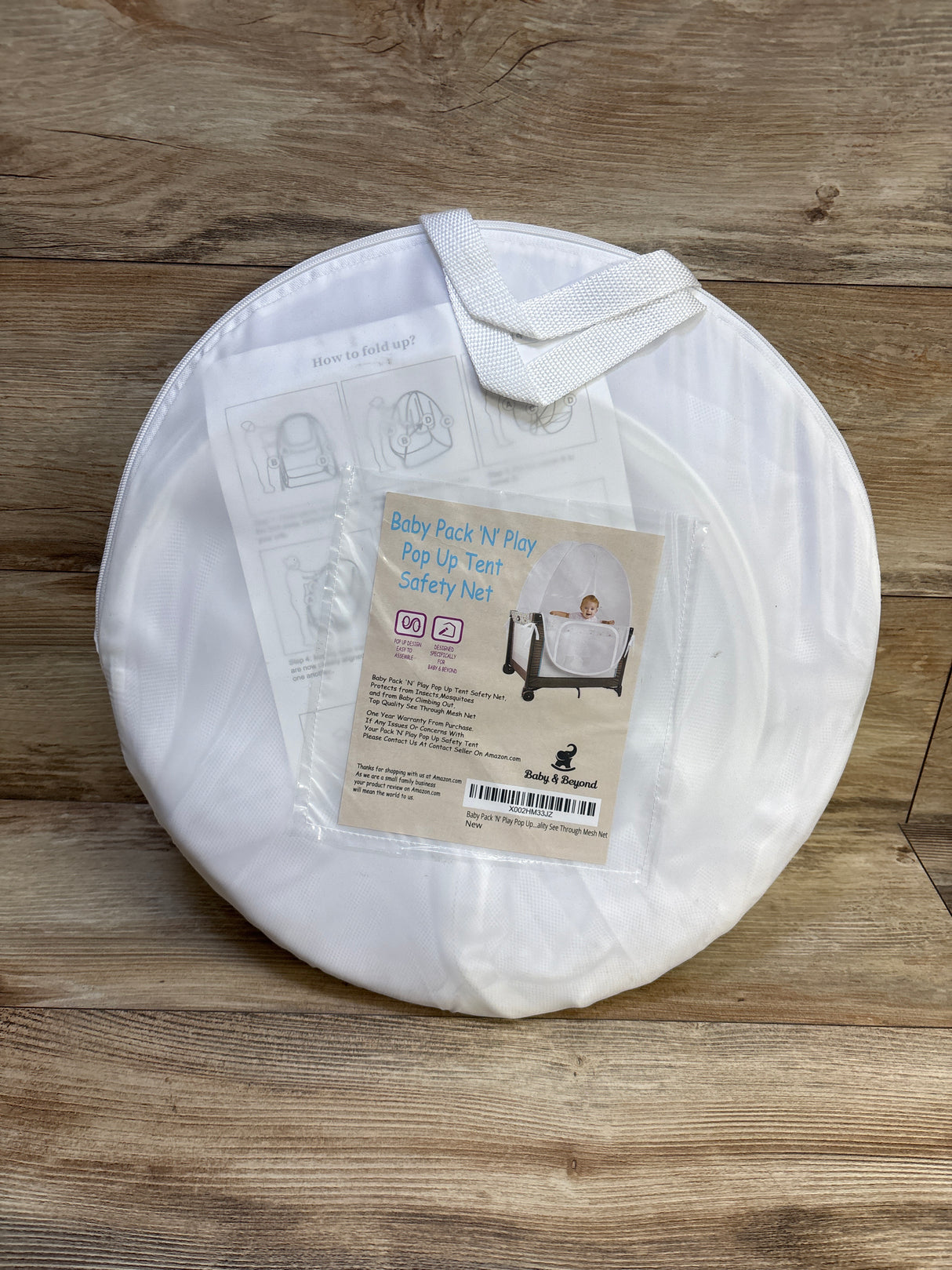 Baby & Beyond Pack N' Play Pop Up Tent Safety Net