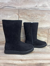 NEW Cat & Jack Natalia Tall Shearling Style Boots Black sz 13c