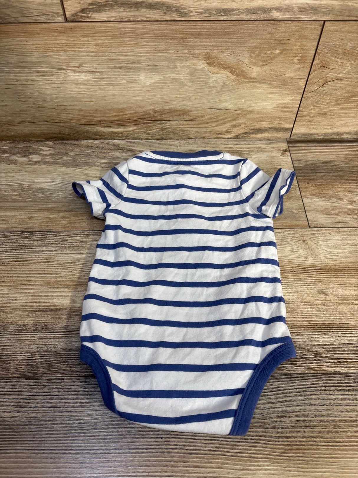Cat & Jack Striped Henley Bodysuit White sz 6-9m
