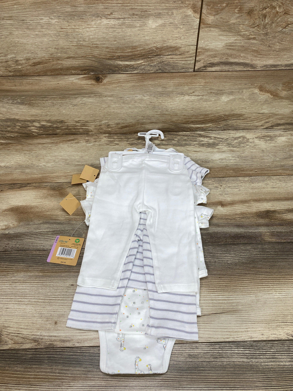 NEW Little Me White 5pc Bodysuit Set sz 9m - Me 'n Mommy To Be