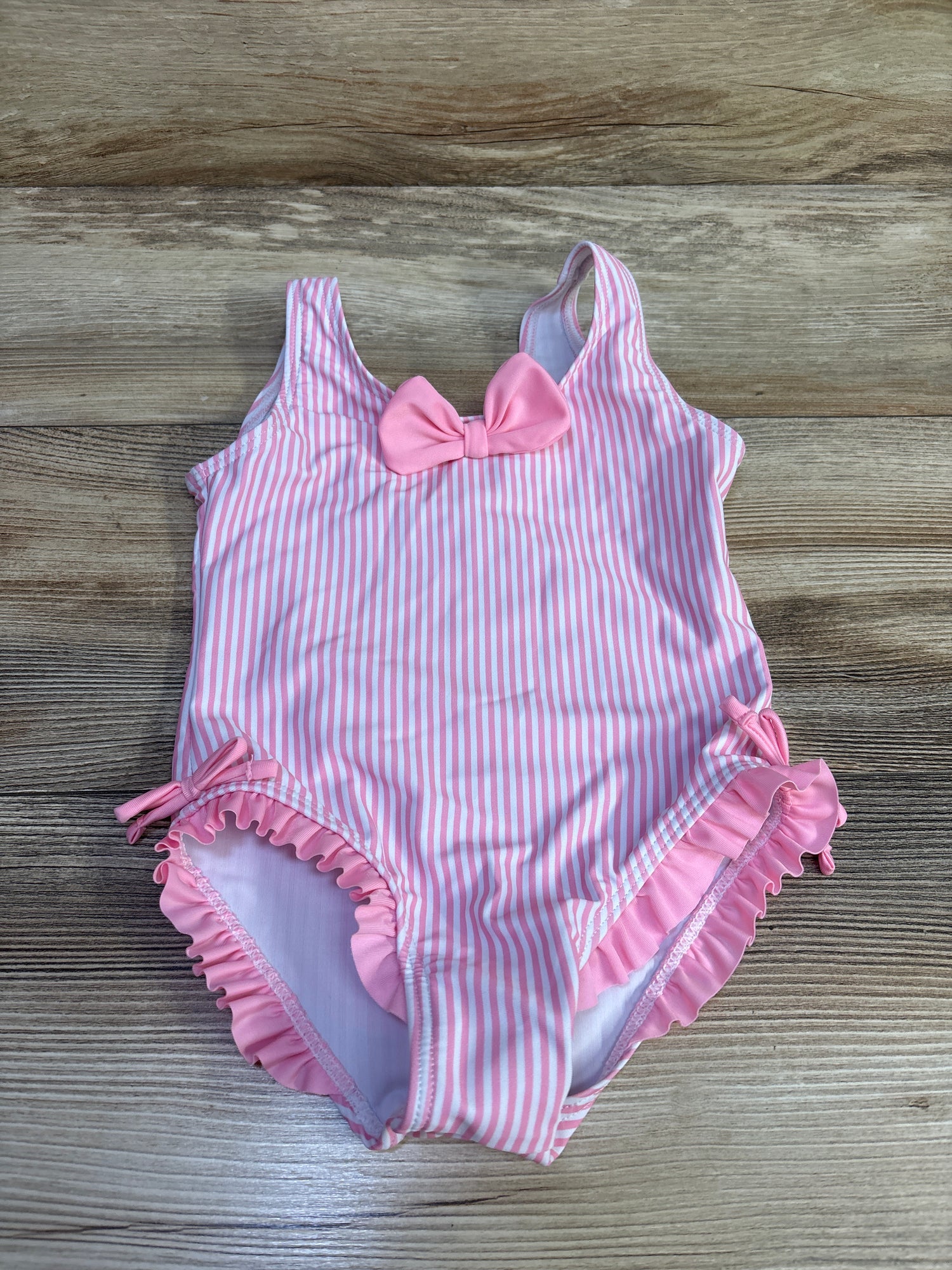 Striped 1pc Swimsuit Pink sz 3-4T