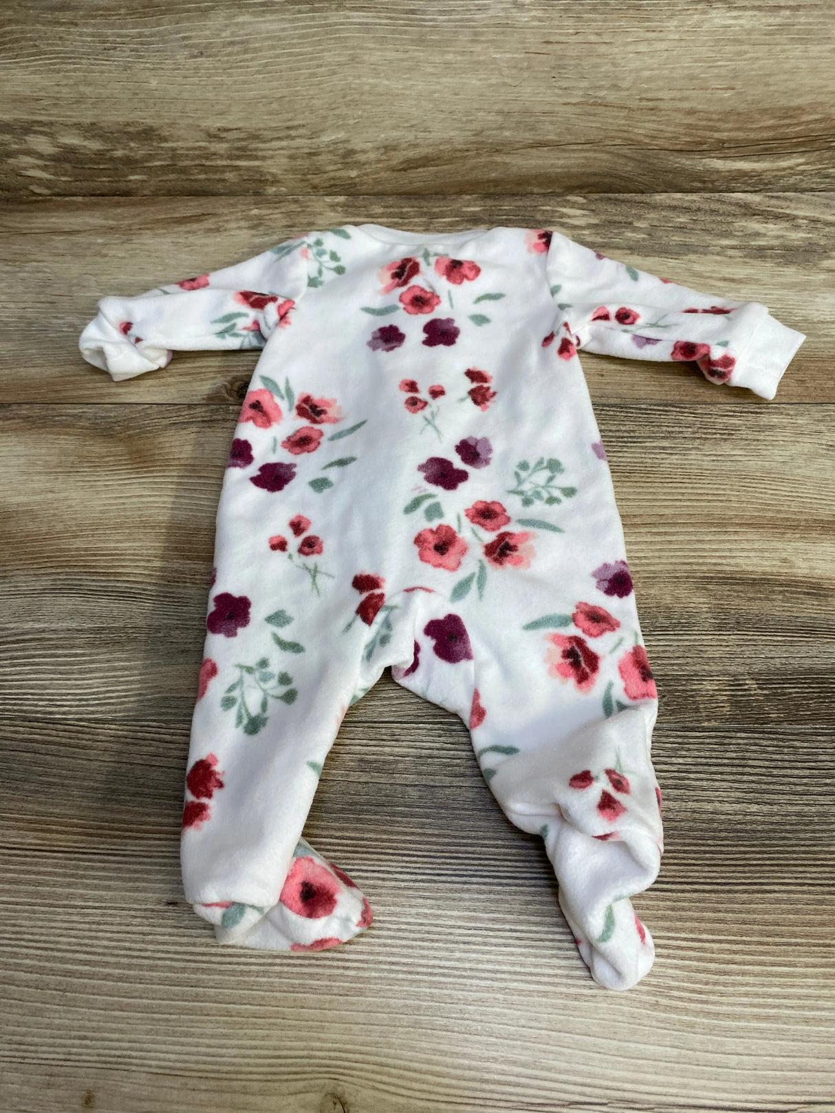 Carter's Floral Blanket Sleeper White sz Newborn