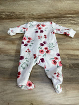 Carter's Floral Blanket Sleeper White sz Newborn