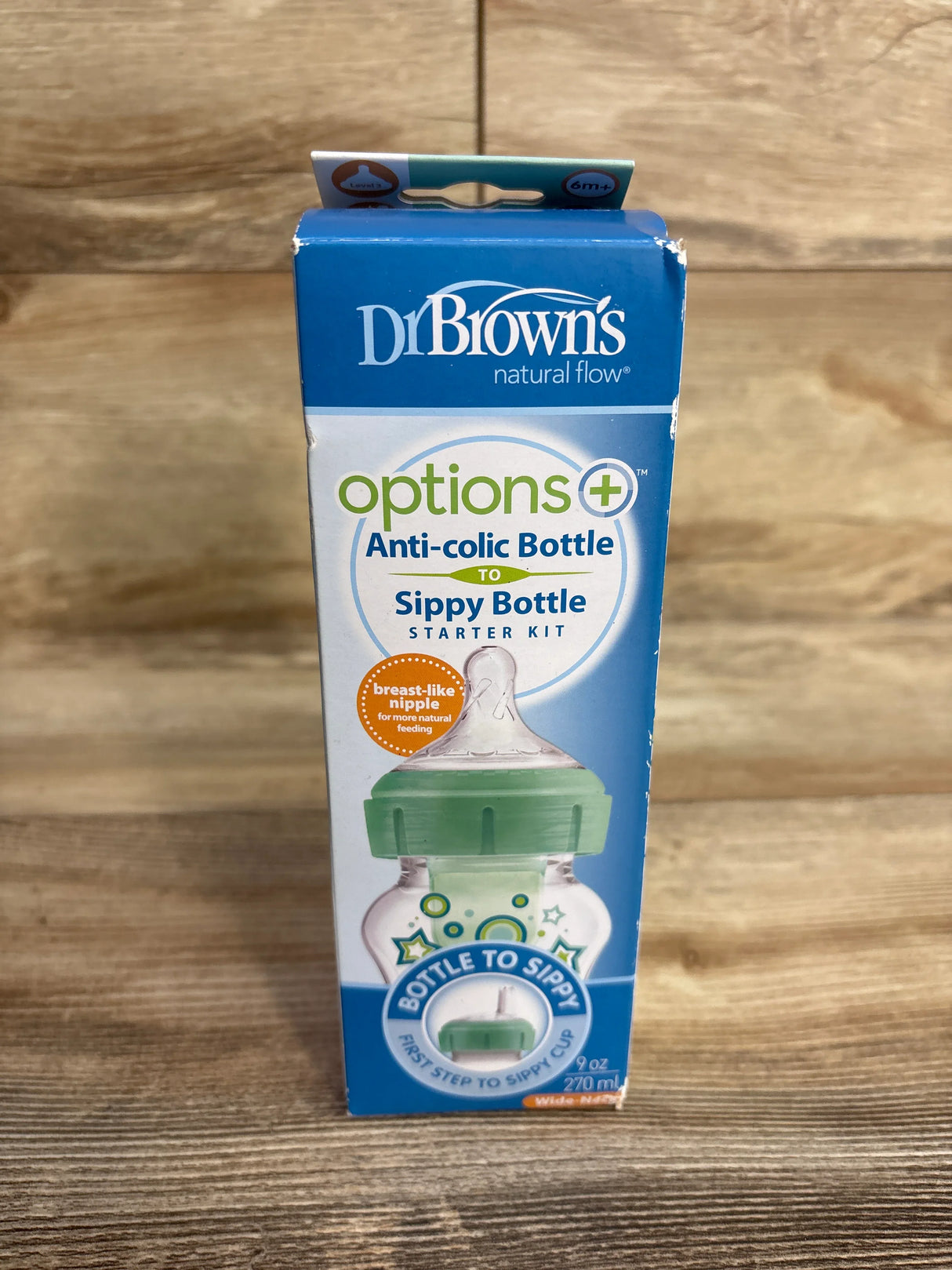 NEW Dr. Brown's Anti-Colic Options+ Bottle to Sippy Starter Kit
