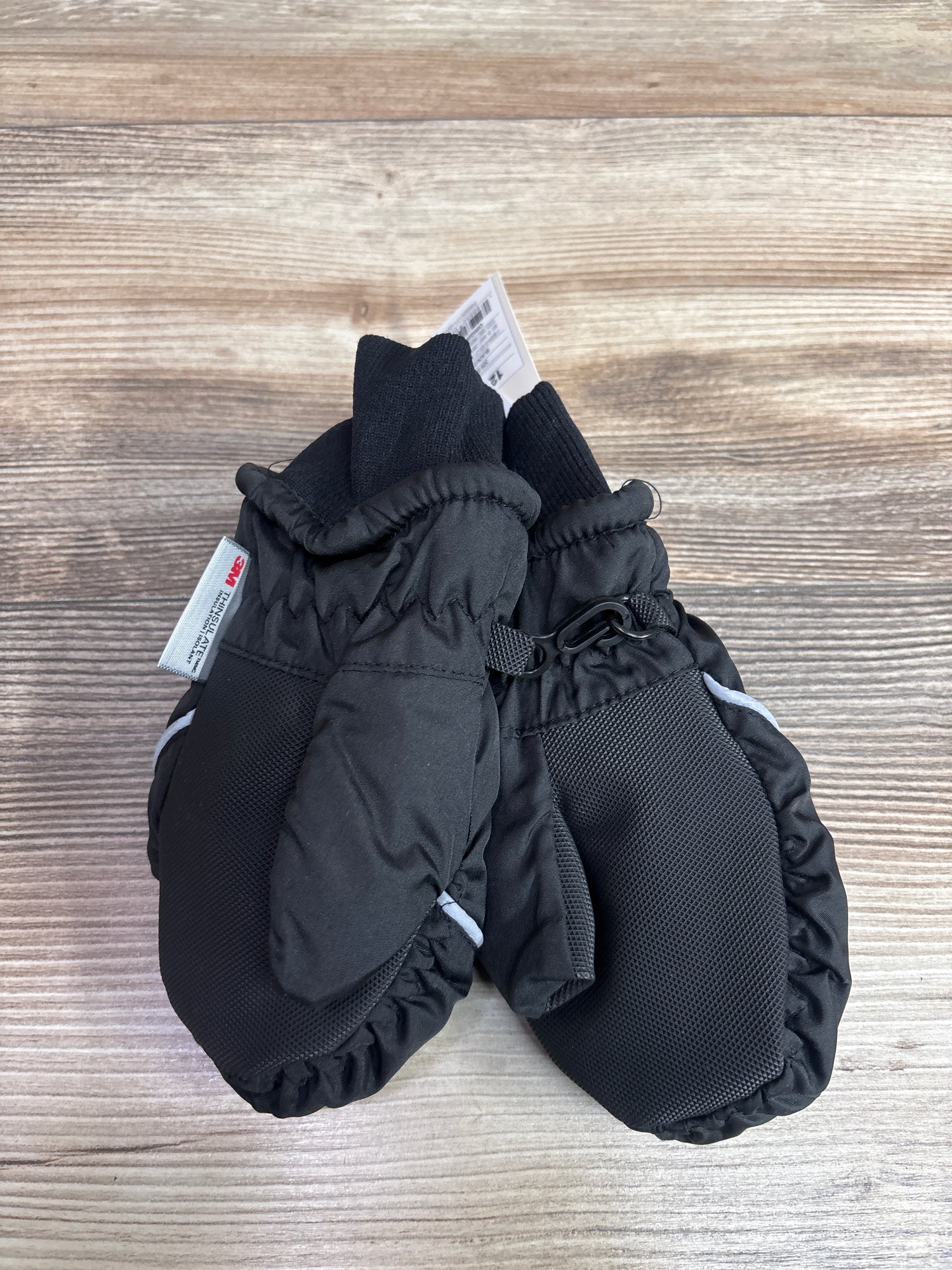 NEW Cat & Jack 3M Thinsulate Winter Mittens Black sz 12-24m