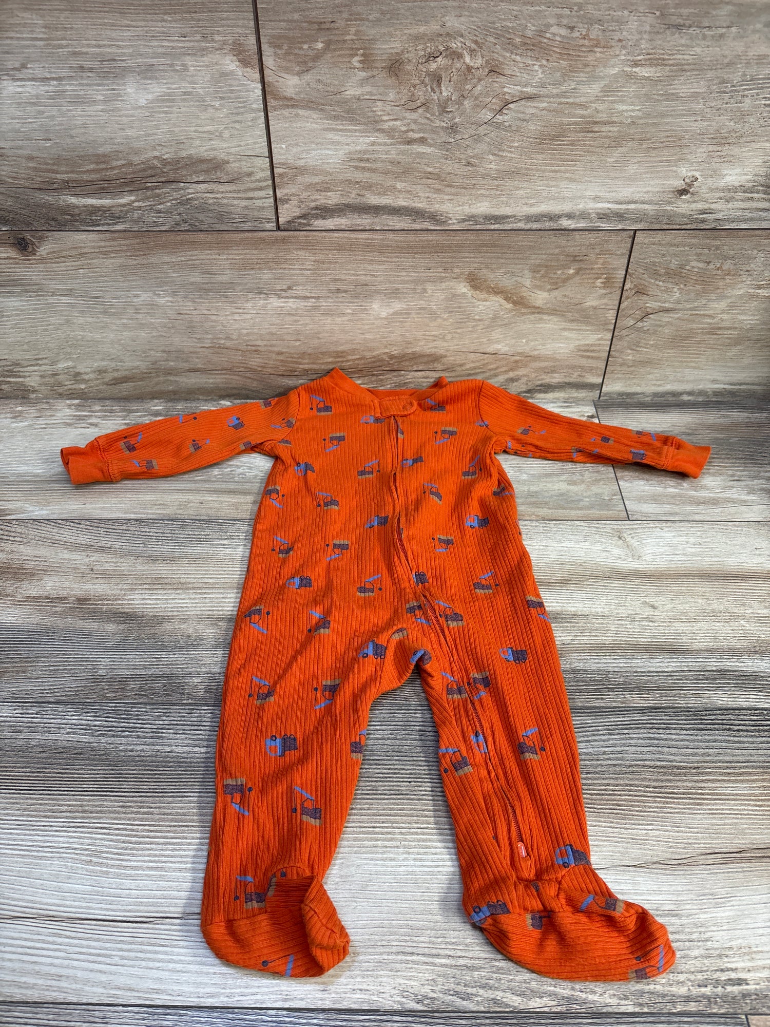 Carter's Ribbed Sleeper Orange sz 9m