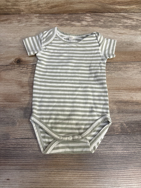 Quincy Mae Striped Bodysuit Green sz 0-3m - Me n Mommy To Be