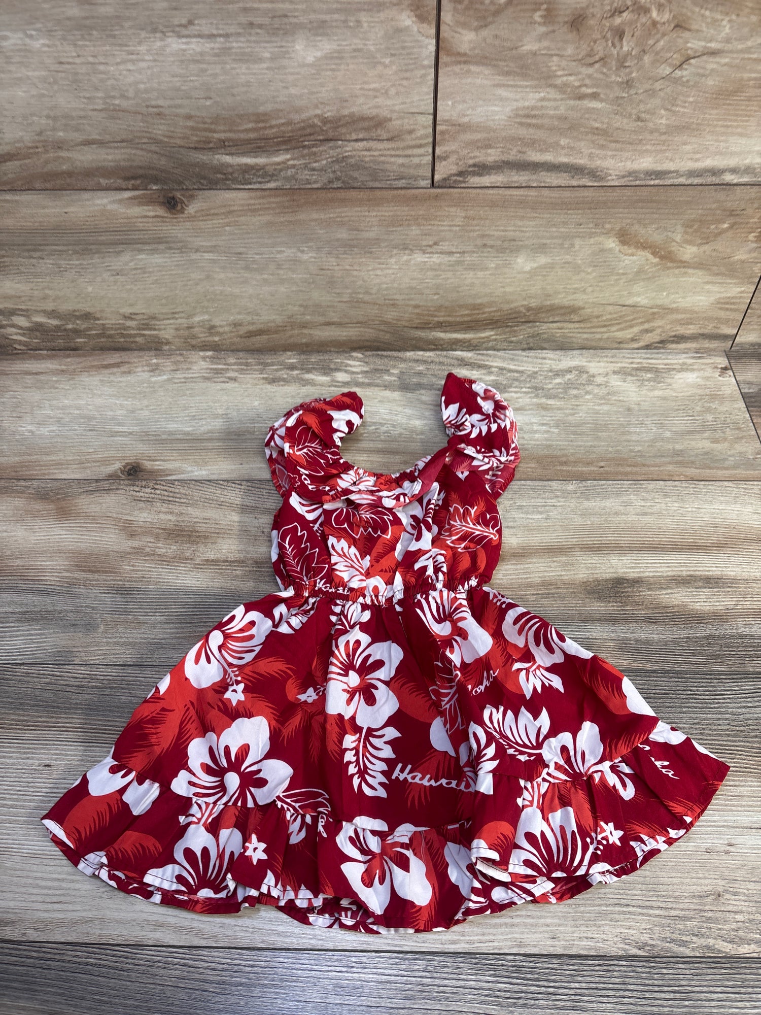 Ali'i Fashion Hawaiian Dress Red sz 12m