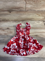 Ali'i Fashion Hawaiian Dress Red sz 12m
