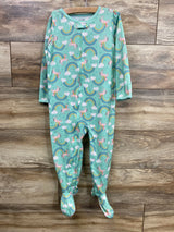 Simple Joys Rainbow Unicorn Sleeper Mint sz 3T