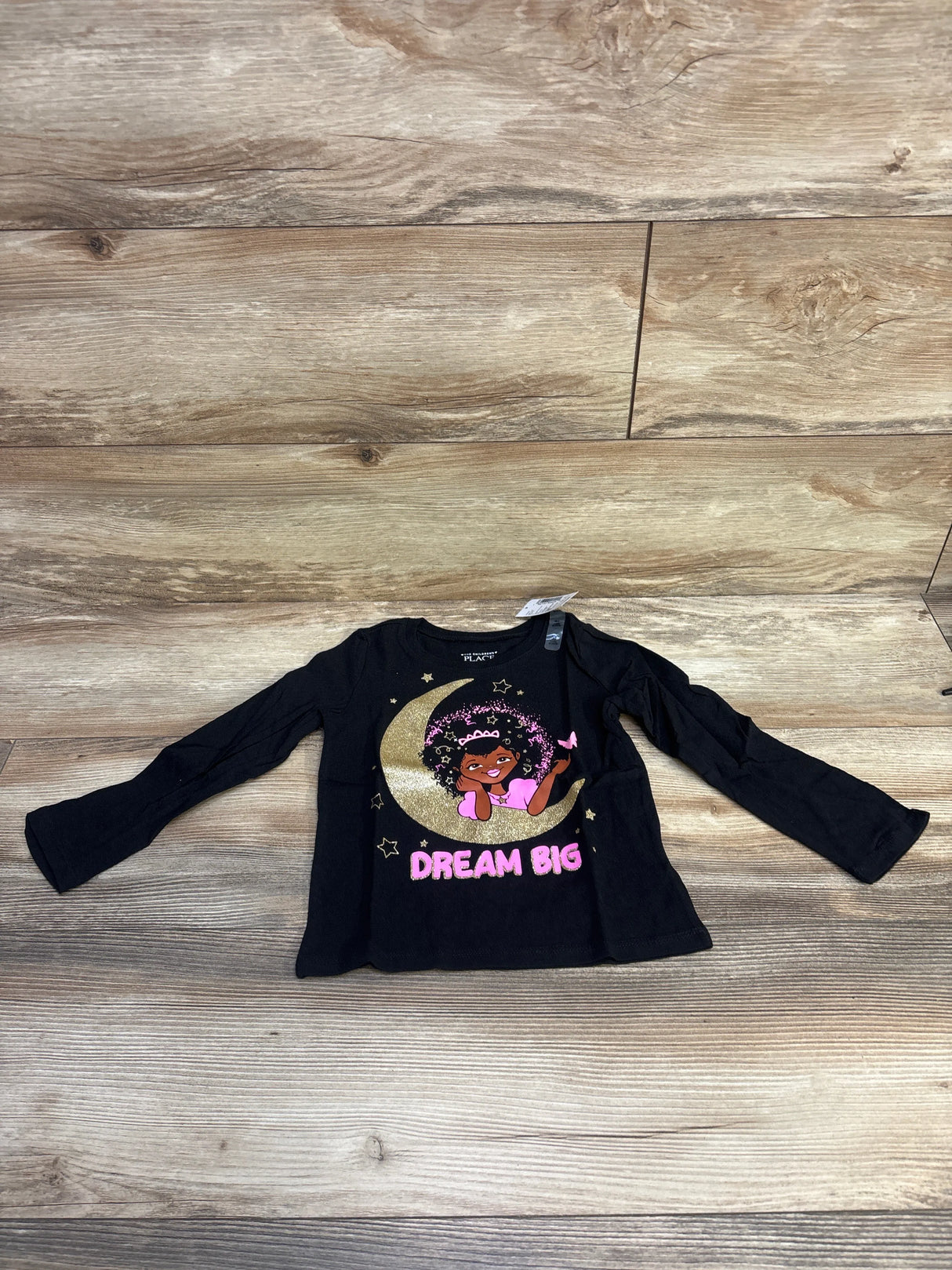 NEW Children's Place Dream Big Black Shirt sz 3T