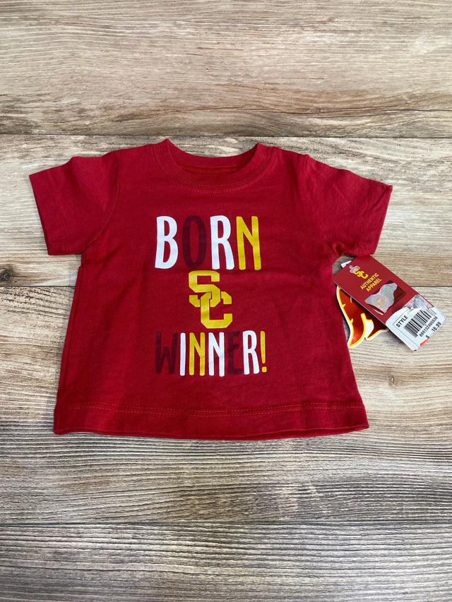 NEW Authentic Apparel Born Winner! Shirt Red sz 6m - Me n Mommy To Be