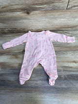 Just One You Cherry Print Sleeper Pink sz Newborn