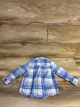 Cat & Jack Plaid Flannel Shirt Blue sz 2T