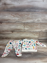 Cat & Jack 2pc Shape Print Sweatshirt & Jogger Set Cream sz 12m