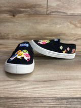 Wonder Nation Baby Shark Canvas Slip-On Sneakers Black sz 7c