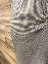 Feathers Maternity Striped Dress Grey sz Medium - Me n Mommy To Be