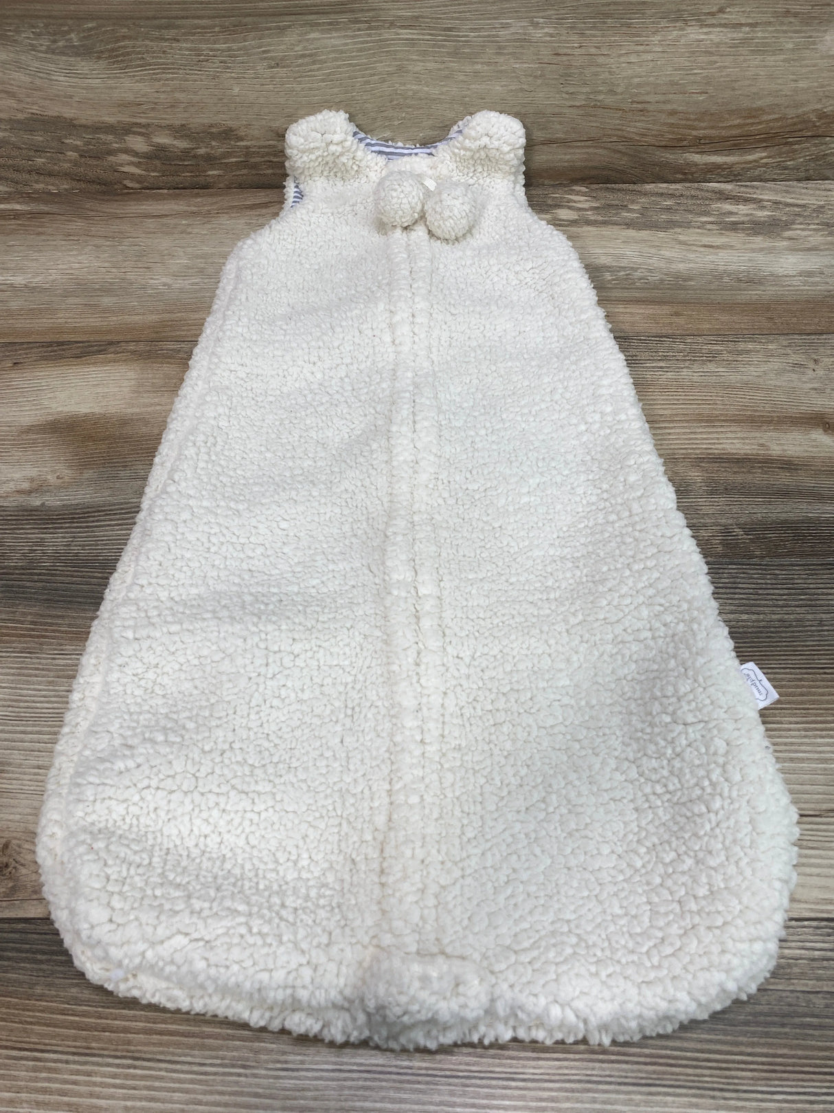 Mudpie Sherpa Sleep Sack Ivory sz 0-6m