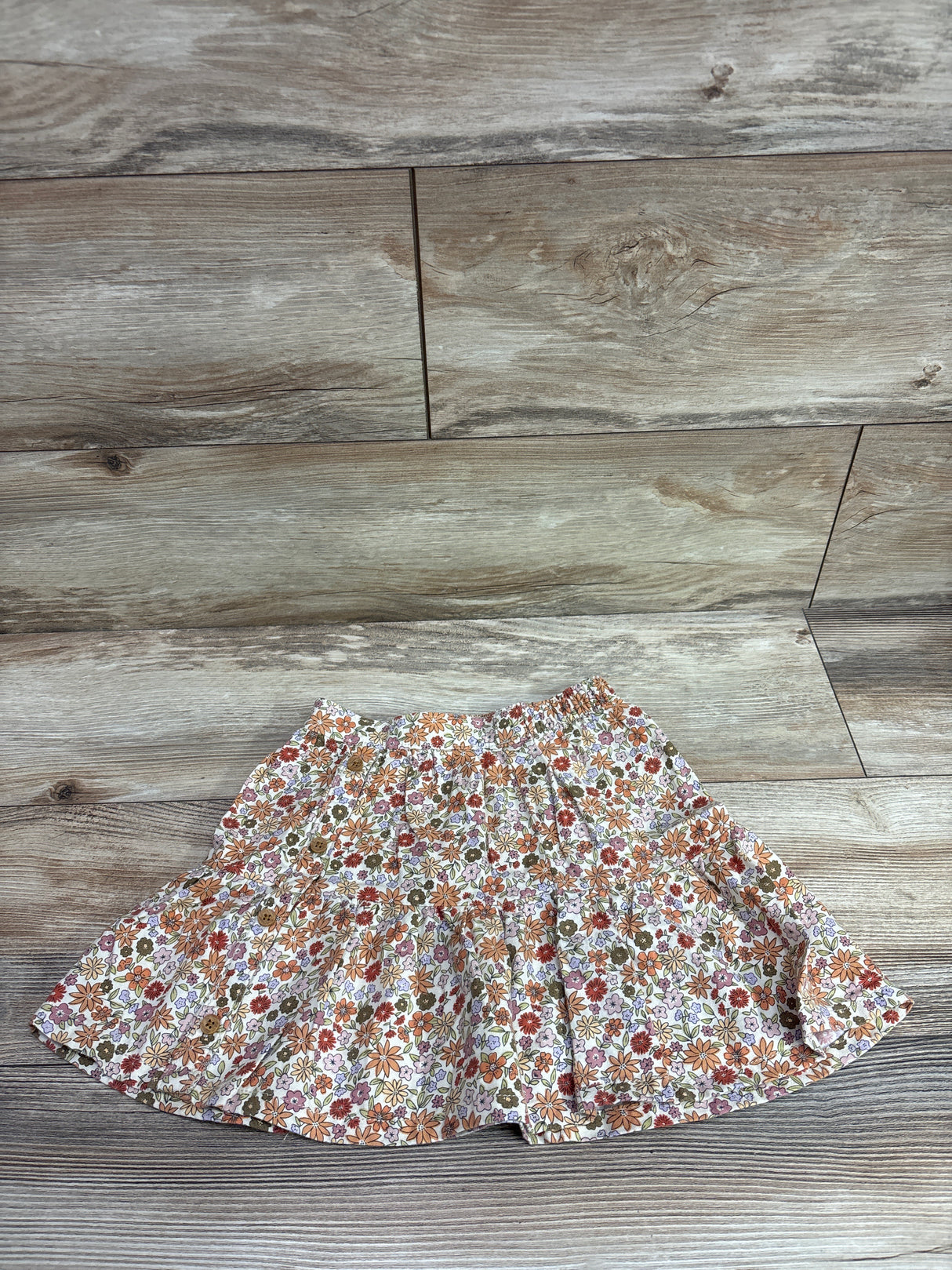 Little Co. Floral Pleated Skirt Ivory sz 3T