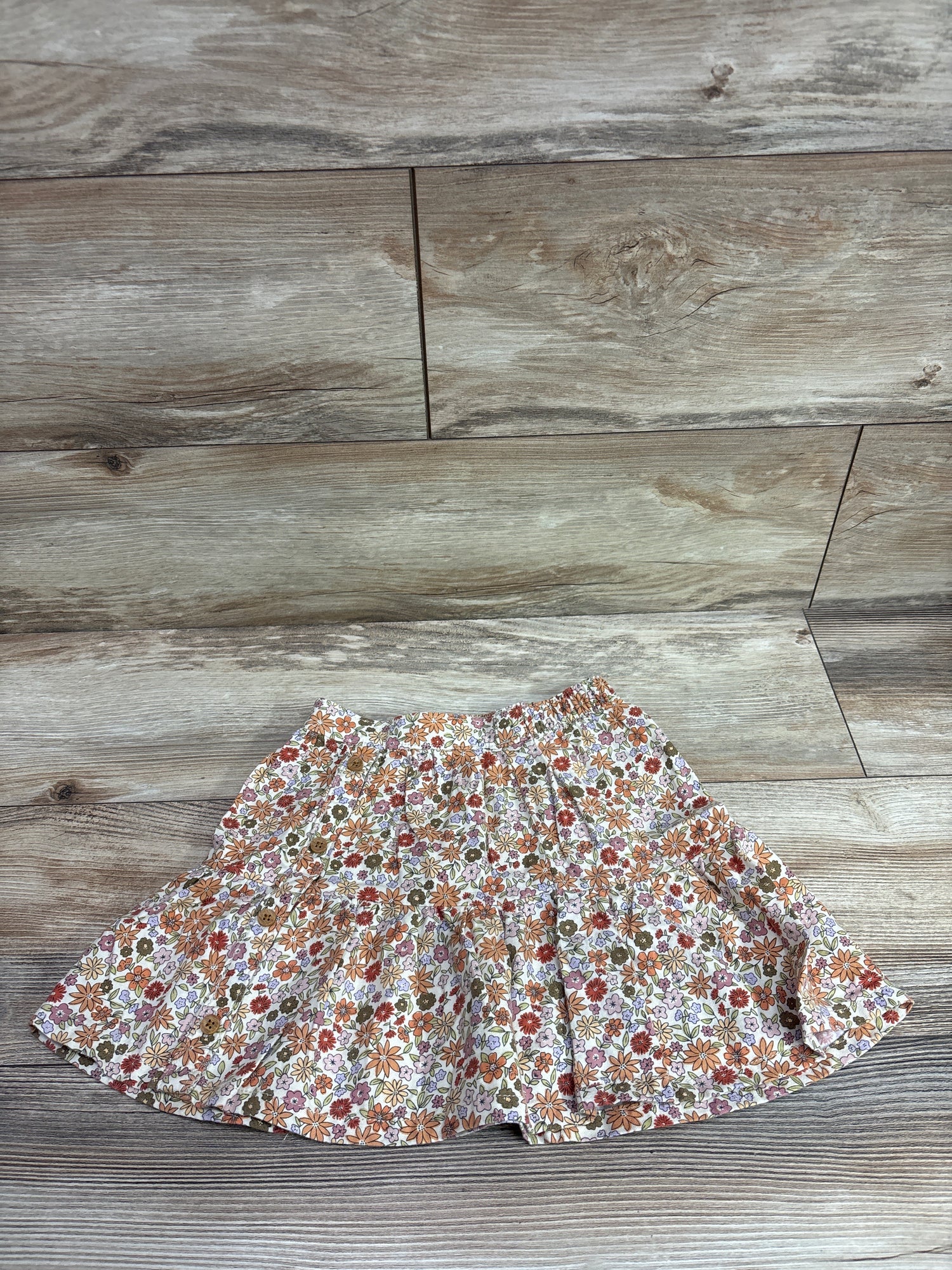 Little Co. Floral Pleated Skirt Ivory sz 3T
