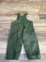 Little Me Embroidered Football Overalls Green sz 18m