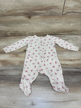 Carter's Floral Waffle Knit Sleeper Beige sz 3m