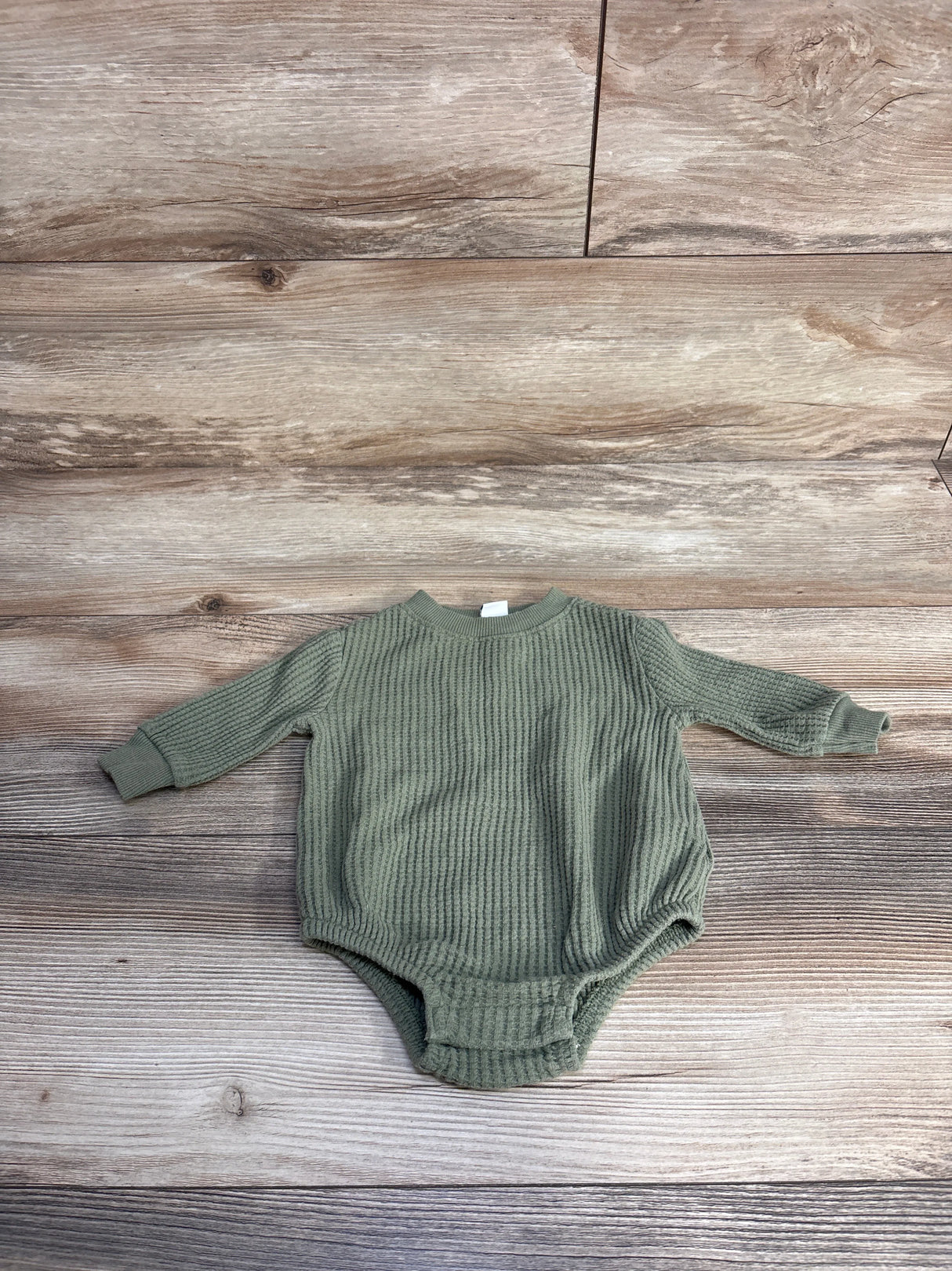 Old Navy Waffle Knit Bodysuit Sage sz 0-3m
