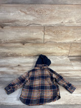 Old Navy Hooded Flannel Blue sz 12-18m