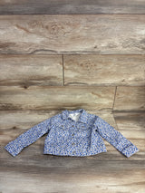 H&M Twill Floral Jacket Ivory sz 3T