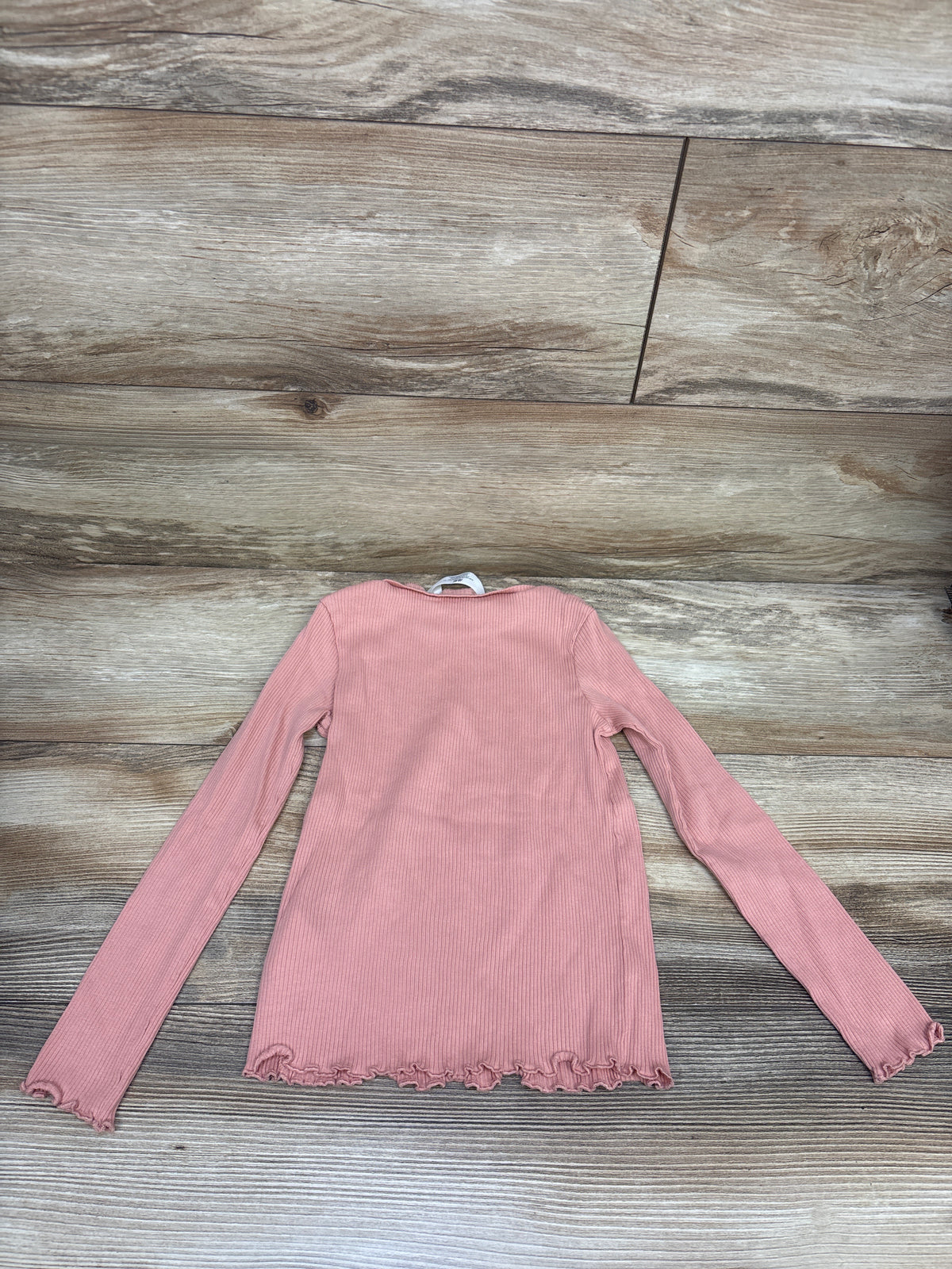 H&M Ribbed Long Sleeve Shirt Pink sz 5/6T
