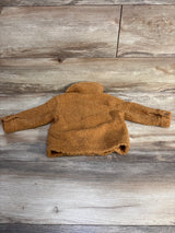 Cat & Jack Sherpa Button Up Jacket Brown sz 12m