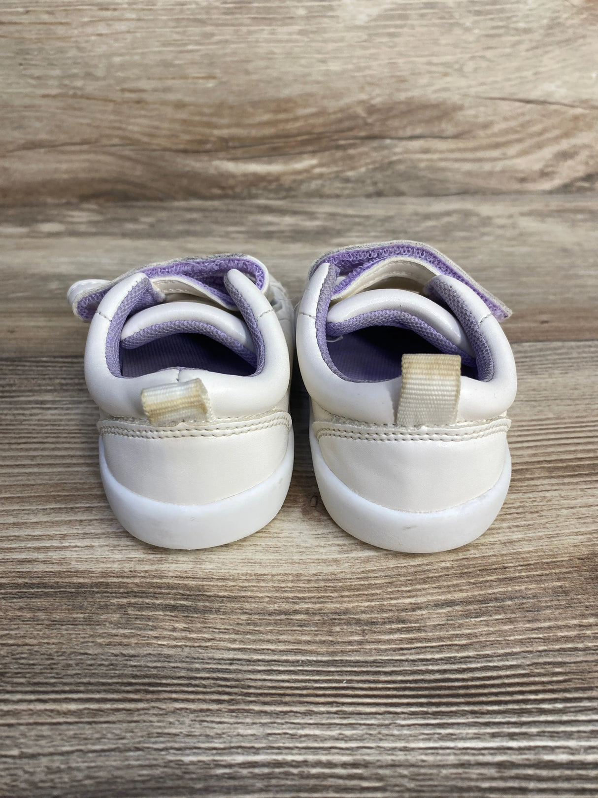 Wonder Nation Faux Leather White Sneakers sz 4c