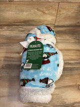 NEW Jay Franco Peanuts Snoopy 3 Piece Holiday Blanket Set
