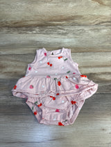 Carter's Cherry Bodysuit Dress Pink sz 3m