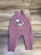 Disney Baby Winnie The Pooh Knit Overalls Mauve sz 0/3m