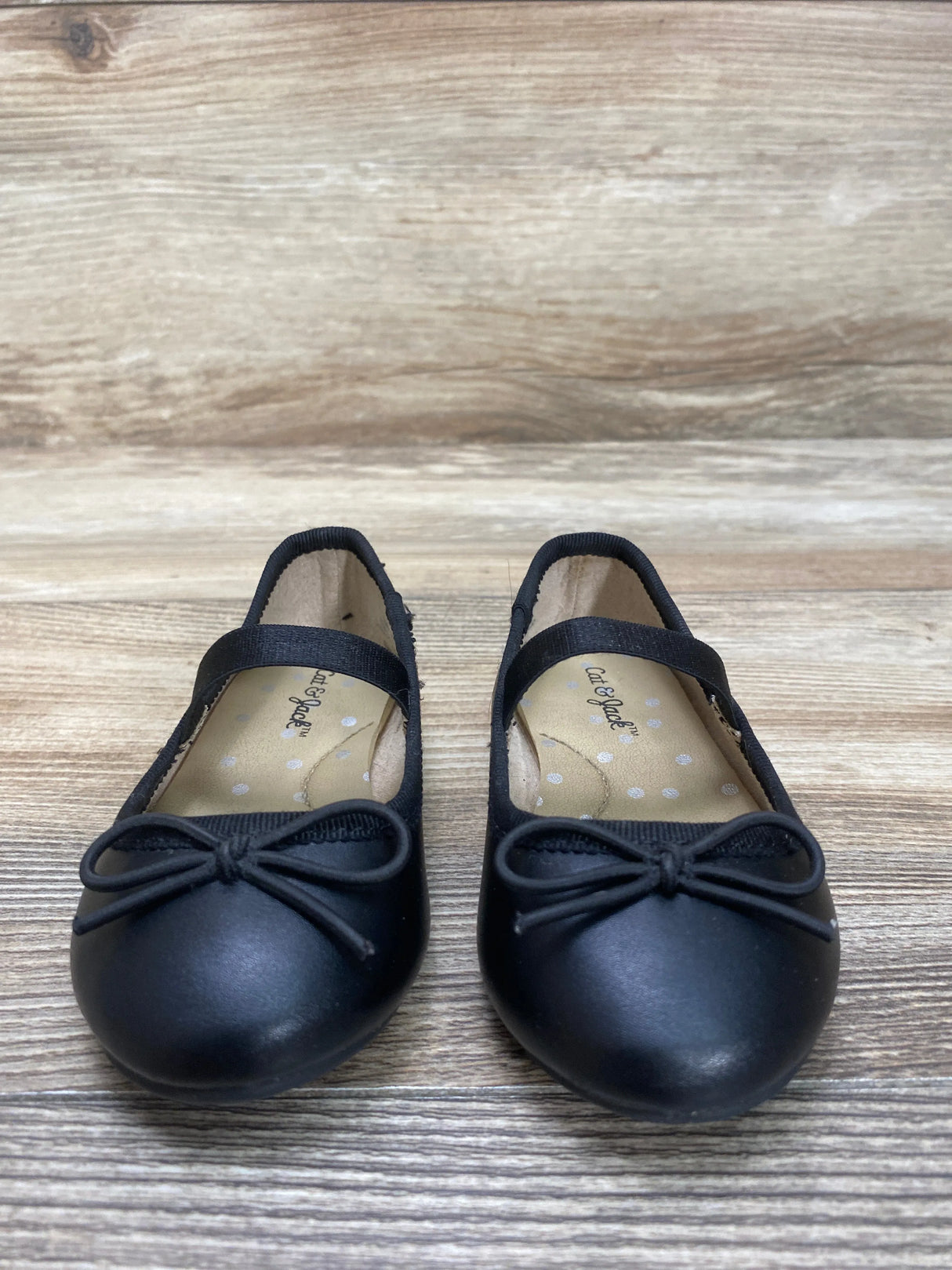 Cat & Jack Nora Slip-On Ballet Flats Black sz 5c