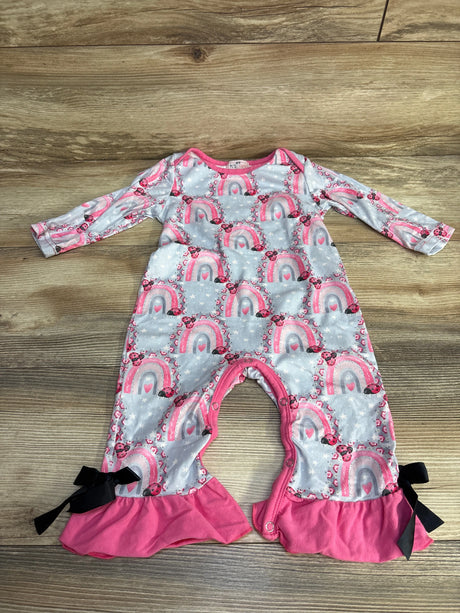 Pete & Lucy Ladybug Coverall Grey sz 9-12m - Me n Mommy To Be