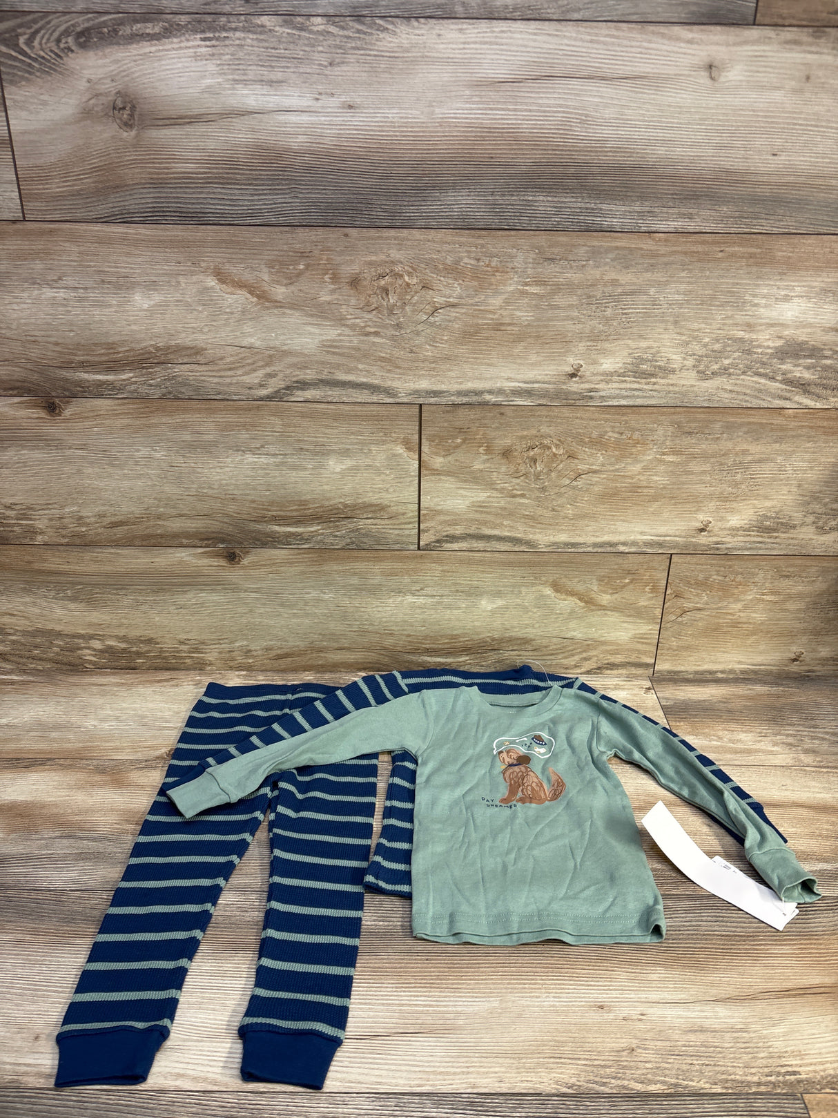 NEW Just One You 3pc Pajama Set Green sz 2T