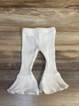Ribbed Flare Leggings White sz 0-3m