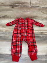 SleepyNites Holiday Plaid Blanket Sleeper Red sz 18m