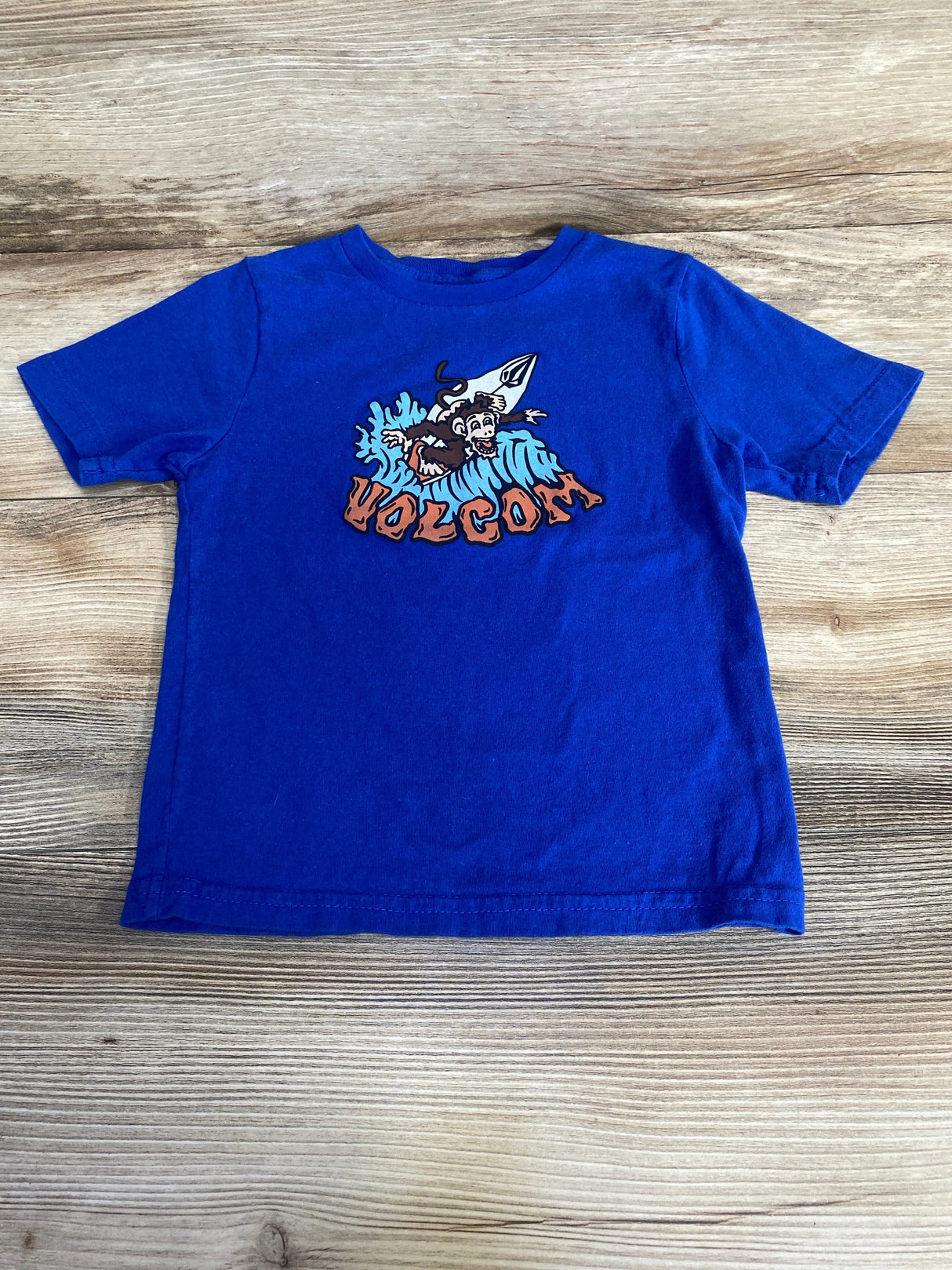 Volcom Surfing Logo Shirt Blue sz 3T