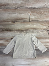 Blueberi Boulevard Metallic Long Sleeve Shirt Gold sz 4T