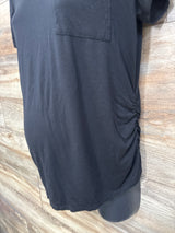 Ragdoll Ruched Maternity Shirt Black sz Medium