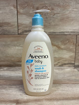 NEW Aveeno Baby Daily Moisture Wash & Shampoo 18oz