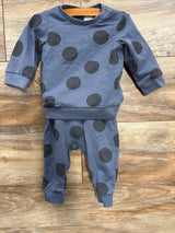 H&M Polka Dot Sweatshirt & Joggers Blue sz 9m