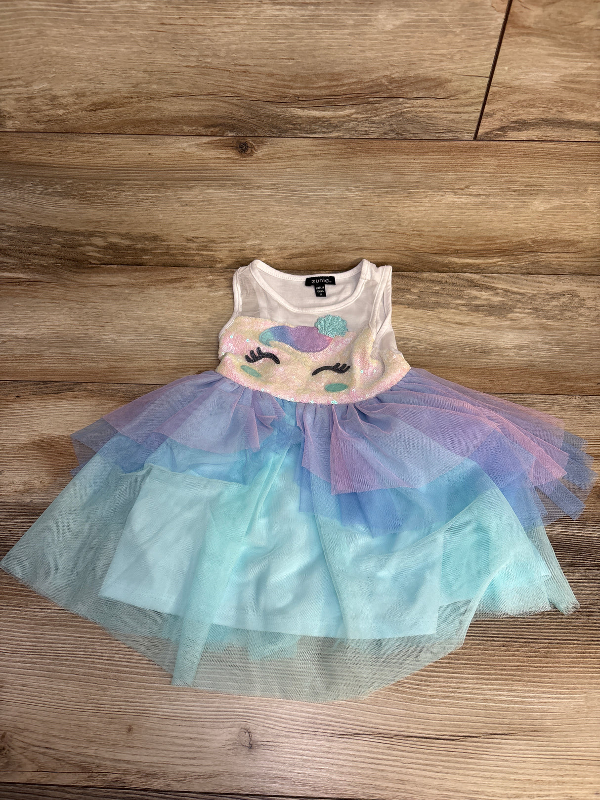 Zunie Tulle Dress Pink sz 2T