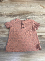 Cat & Jack Henley Shirt Orange sz 18m