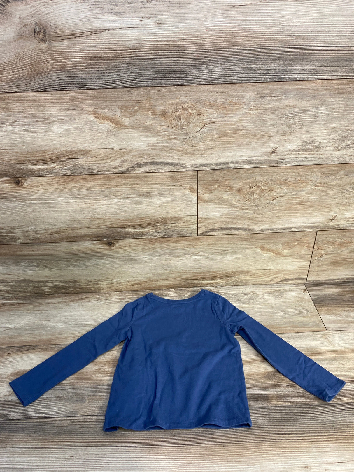 Jumping Beans Textured Snowflake Long Sleeve Shirt Blue sz 4T